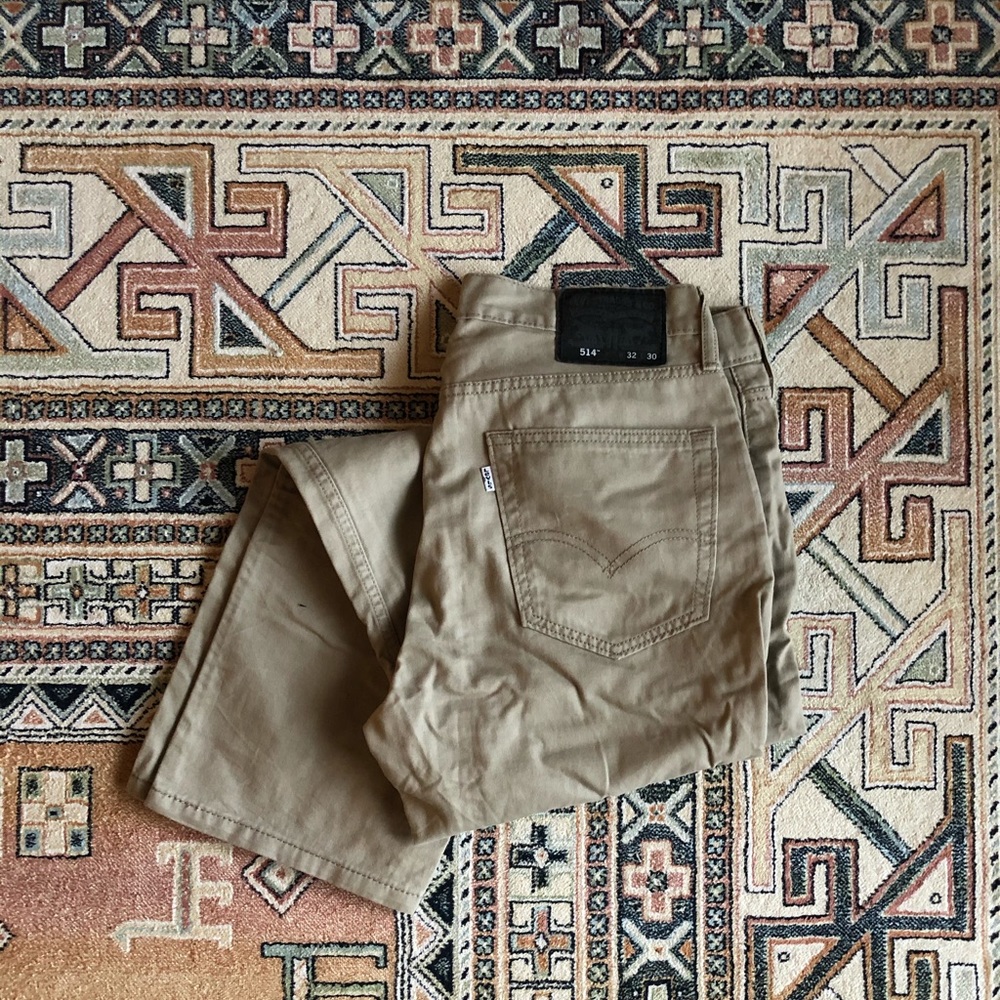 Khaki colored jeans